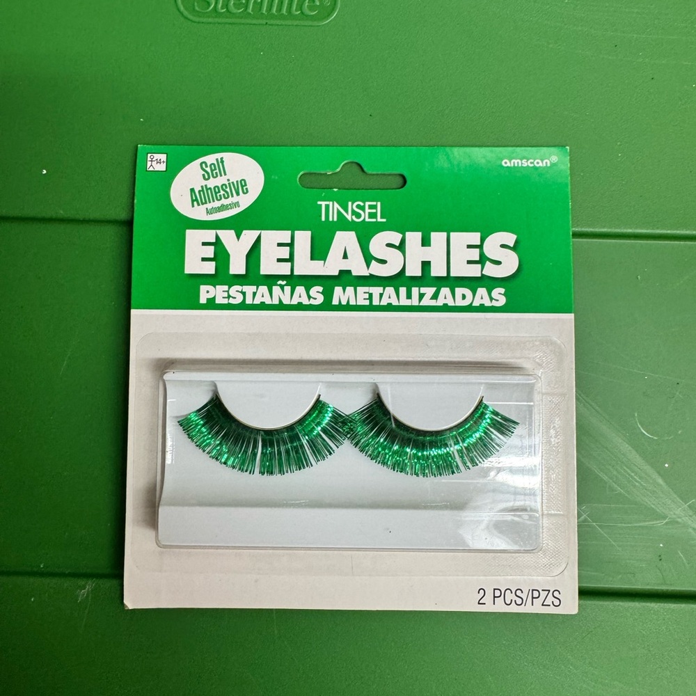 Amscan Green Tinsel Eyelashes